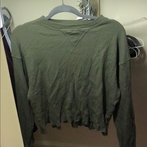 green brandy melville thermal top